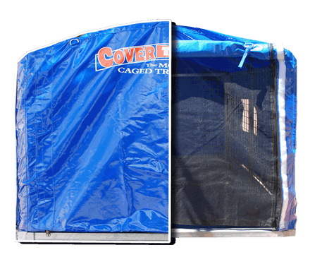 The Rear Door with Mesh Screen for added light, airflow and insect barrier