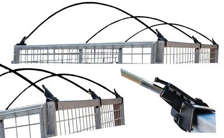 NoDrill Roof Support & Patented L Bracket with Straps