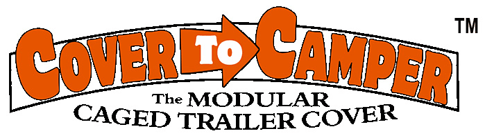 Our custom designed trademarked Orange logo for the Cover To Camper Modular Trailer Cover